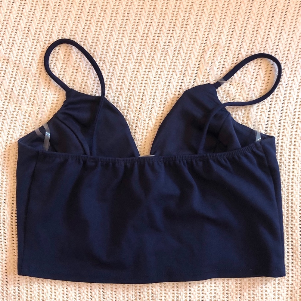Navy Crop Top and Skirt Set - Picture 6 of 6